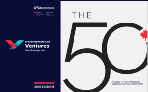 Cover of CVCA’s The 50 guide, 2026 edition, featuring Providence Health Care Ventures
